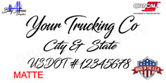COMMERCIAL DOOR CUSTOM TEXT VINYL DECALS SETX2 ORACAL 651 USA MADE