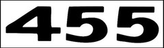 1973-74 Firebird / Trans AM Black “455” Hood Scoop Decal