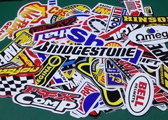 100 Random Racing Sticker Vintage Decal Rare Original Motocross Motorcycle Lot