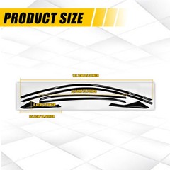 1-10Set Chrome Delete Blackout Window Trim for Honda Civic 17-2021 Glossy Black