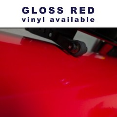 VINYL: Matte RED TRD UPPER FRONT GRILLE LETTERS FOR TUNDRA 2022 2023 2024 2025