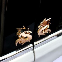3D Metal Dragon China AutoCar Motorcycle Sticker Emblem Badge Fender Trunk Decal