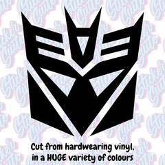 Transformers Decepticons Logo Decal – Choose Your Size and Colour!