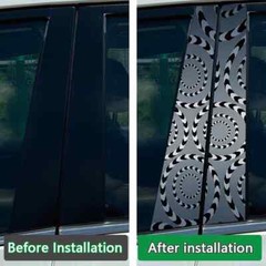 2x Creative Car B Pillar Waterproof Decal DIY Car Modification Styling Sticker