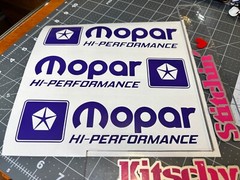 1964-94 Plymouth Vinyl Decal Many Sizes & Colors Buy 2 Get 1 FREE + FREE Ship
