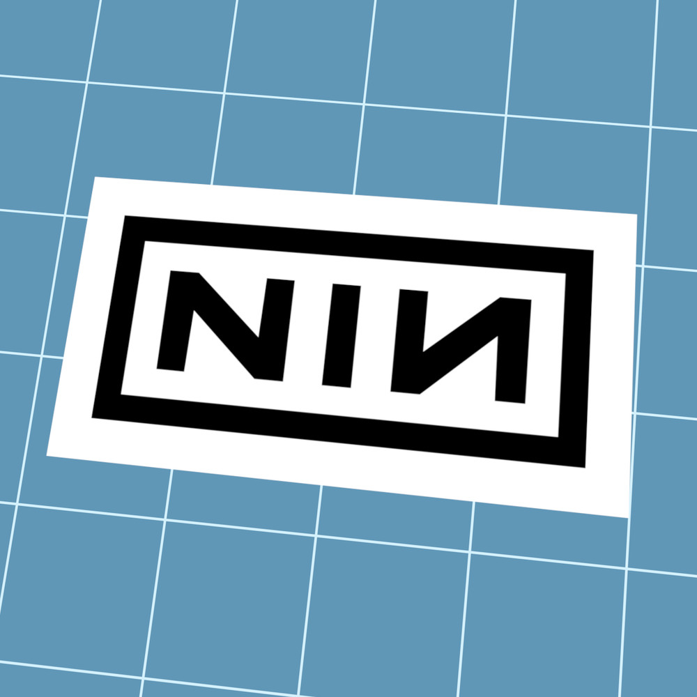 Nine Inch Nails Vinyl Decal, Choose Your Color & Size, NIN Car Sticker
