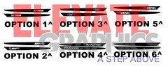 Fits Ram 1500 Hood Spears Graphics Vinyl Stripes 3M Decals Stickers 2009-2018