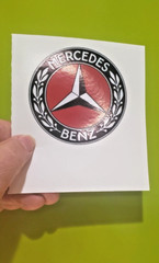 Mercedes benz 3. in. Round sticker only 2.99 discounts if you buy 2 or more!