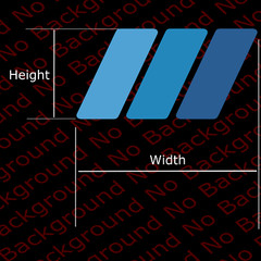 BLUE RETRO SLANT STRIPES Rainbow Vinyl Decal Fits 4RUNNER TACOMA Tundra TY009