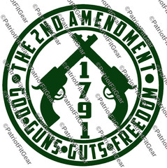 The 2nd Amendment,God Guns Freedom,Molon Labe,Gun Rights,2A,Custom Vinyl Decal