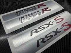 01-06 RSX Type S DC5 Door Sill Plate Covers x2 Decal Badge Sticker JDM Integra