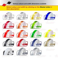CHROME BLUE 4″ 102mm Roll PIN STRIPE Car Striping Line TAPE Decal Vinyl Sticker