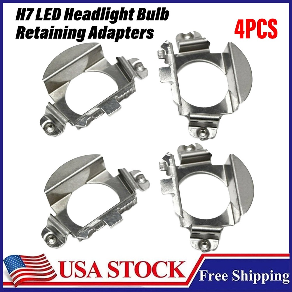 H7 LED Headlight Bulb Holders Adapter Retainer Clip for Mercedes C300 Tiguan 4X