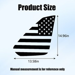 Rear Side Window American Flag Vinyl Decal Sticker Pair For Toyota Rav4 2019-25