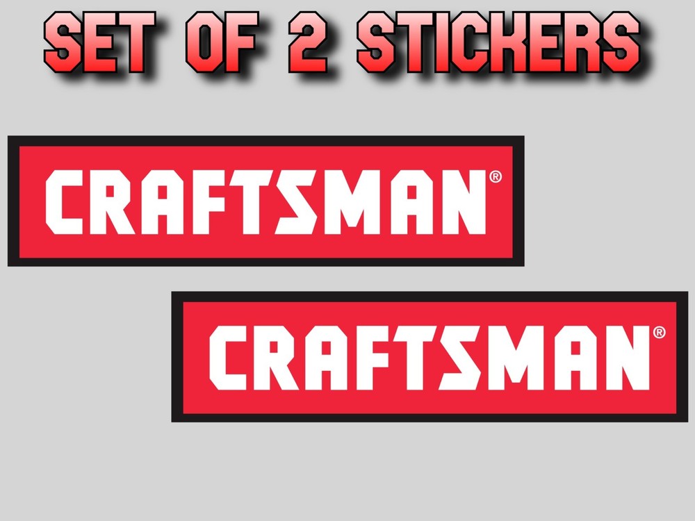 CRAFTSMAN TOOLS DECAL STICKER VINYL USA TOOLBOX VEHICLE TRUCK WINDOW WALL CAR