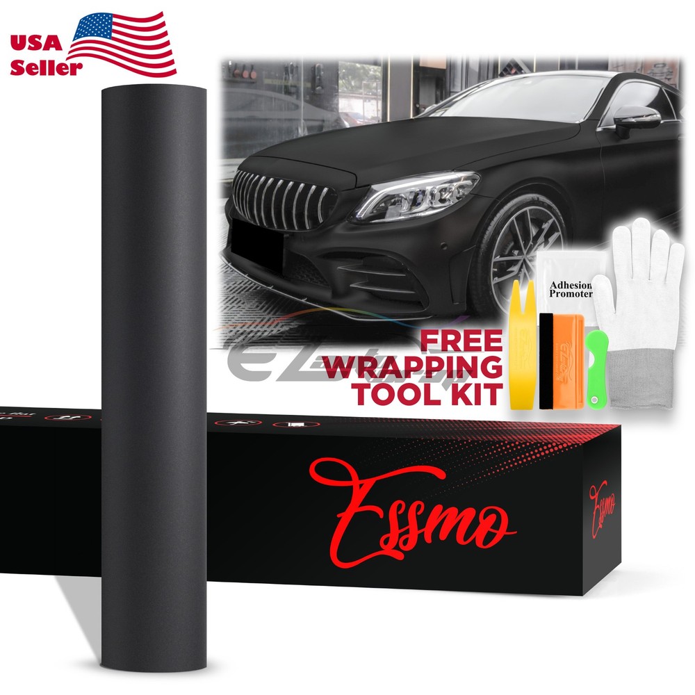 PET Ultra Matte Black Auto Car Vehicle Vinyl Wrap Sticker Decal Sheet Film