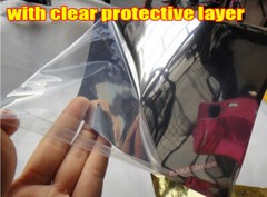 Smooth Mirror Chrome Vinyl Wrap Tape Sticker Car Phone House Strips Decor Decal