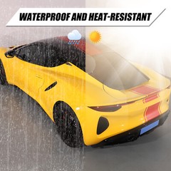 Red Roof Racing Stripes Overlay Graphic Decal Flat Vinyl For Lotus EMIRA