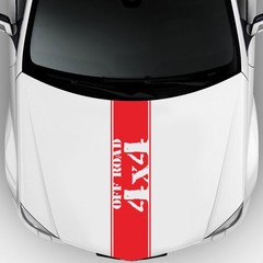 Car Bonnet Hood Offroad Decal Sticker Racing Stripe Graphics Decor Waterproof