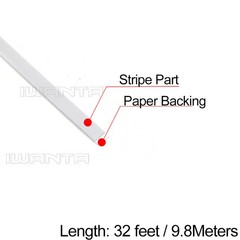 7 Sizes Silver Grey Pinstriping Pin Stripe Vinyl Tape Decals Car Sticker 32ft