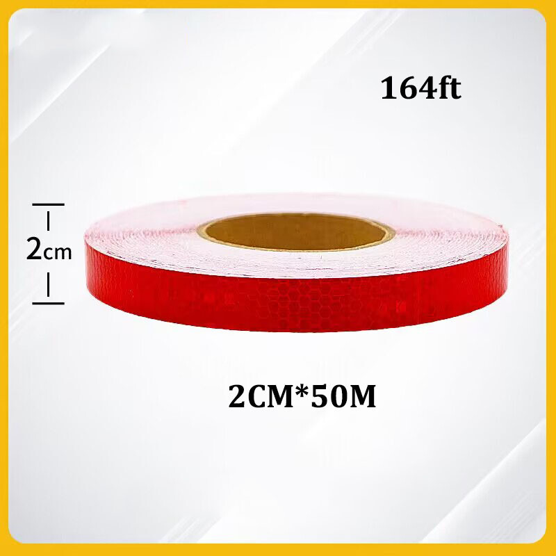 164ft Reflective Safety Conspicuity Warning Tape DIY Sticker Decal 2cm Roll