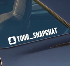 Snapchat Sticker Your Name Custom Social Media Personalised Business Decal x1