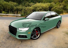 ESSMO PET Super Gloss Auratium Green Vehicle Vinyl Wrap Decal Sheet Like Paint
