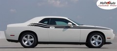 Dual Side Body Strobe Stripes Graphics Decal RT 2008-2023 for Dodge Challenger