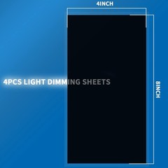 Block Annoying Lights with 4Pcs 8×4 Inch Reusable Light Blocking Stickers