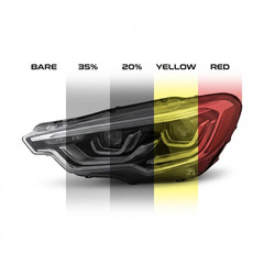 For Charger 2015-2023 Smoke Tail Light Rear PreCut Tint Overlay Vinyl Decals Ppf