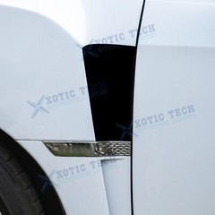 Side Fender Upper Air Vent Overlay Vinyl Sticker For WRX STI 2015-21 Matte Black