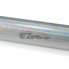 Holographic Glitter Silver Rainbow Chrome Car Vinyl Wrap Sticker Decal Sheet