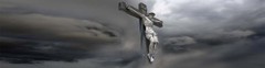 P522 Jesus Cross God Rear Window Tint Graphic Decal Wrap Back Pickup Graphics