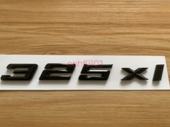 Gloss Black 3D ABS Letters Trunk 325xi Emblem Rear Badge for BMW 2017-2022 325xi