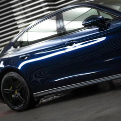 56x5FT Premium Ghost Midnight Blue Car Color Shift Universal Gloss Vinyl Wrap