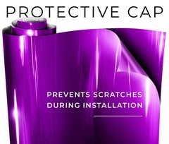 Vinyl Car Wrap 15ft x 5ft Ultra Gloss Candy Purple Self Adhesive VViViD+