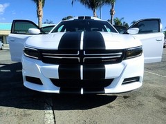 FOR Dodge Charger 15-22 TWIN 10 Inch Racing Stripes Vinyl Graphic Decal 36 FEET