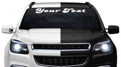 #1074 Custom Text Letters Personalized Decal Sticker Vinyl Windshield Window Car