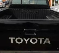 SILVER TOYOTA SR5 V6 DECAL TRUCK TAILGATE LETTERS 89-99 Tacoma pickup