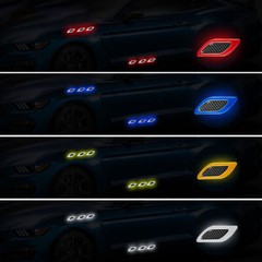 6PCS Auto Car Door Sticker Reflective Tape Safety Warning Decal Universal