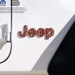 Jeep Emblem Overlay Decals – Leopard Print