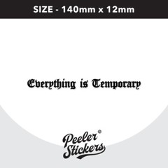 Everything is Temporary Decal Sticker, Motivation Quote Buddha Sticker CD0174