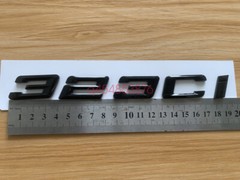 Gloss Black 3D ABS Letters Trunk 323ci Emblem Rear Badge for BMW 2017-2022 323ci