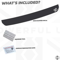 Rear Bumper Cover Protector Decal sticker for New Defender L663 90 emblem