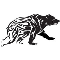 BEAR Tribal Vinyl Decal -Sticker for Car Truck SUV Bumper Wall Laptop Home Decor