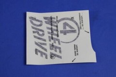 Genuine Mopar 2015-2018 Jeep Wrangler JK Wrangler Rear Tailgate Decal 5SE83RXFAA