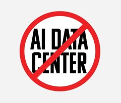 10-Pack NO AI DATA CENTER Stickers – 1.5″x1.5″ Bumper Decals – Water-Resistant