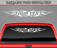 Design #116 Customized Decal Sticker Vinyl Graphic Windshield Window Tribal Car