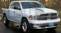 Custom Hood Spears stripe stripes decal Decals fit Any 2009-2017 Dodge Ram 1500