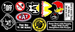 12 Offensive Vinyl Sticker Pack #1